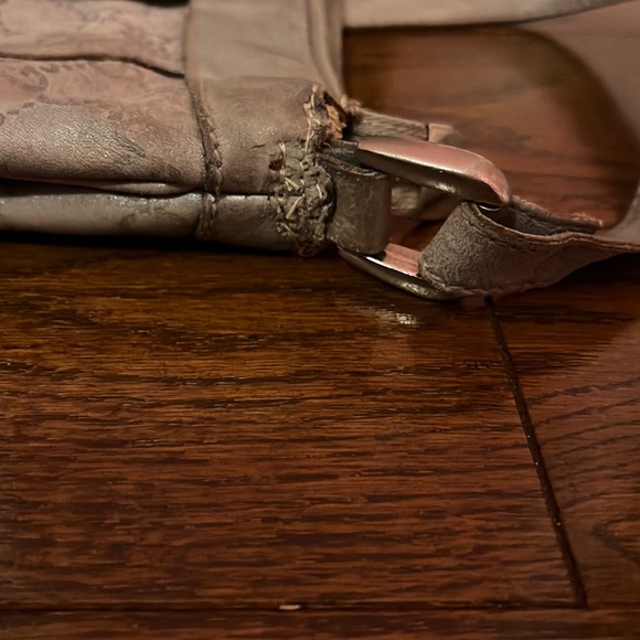 Authentic GUCCI Guccissima Abbey Shoulder Bag/Crossbody GG Leather 203257 Gray - Picture 9 of 13